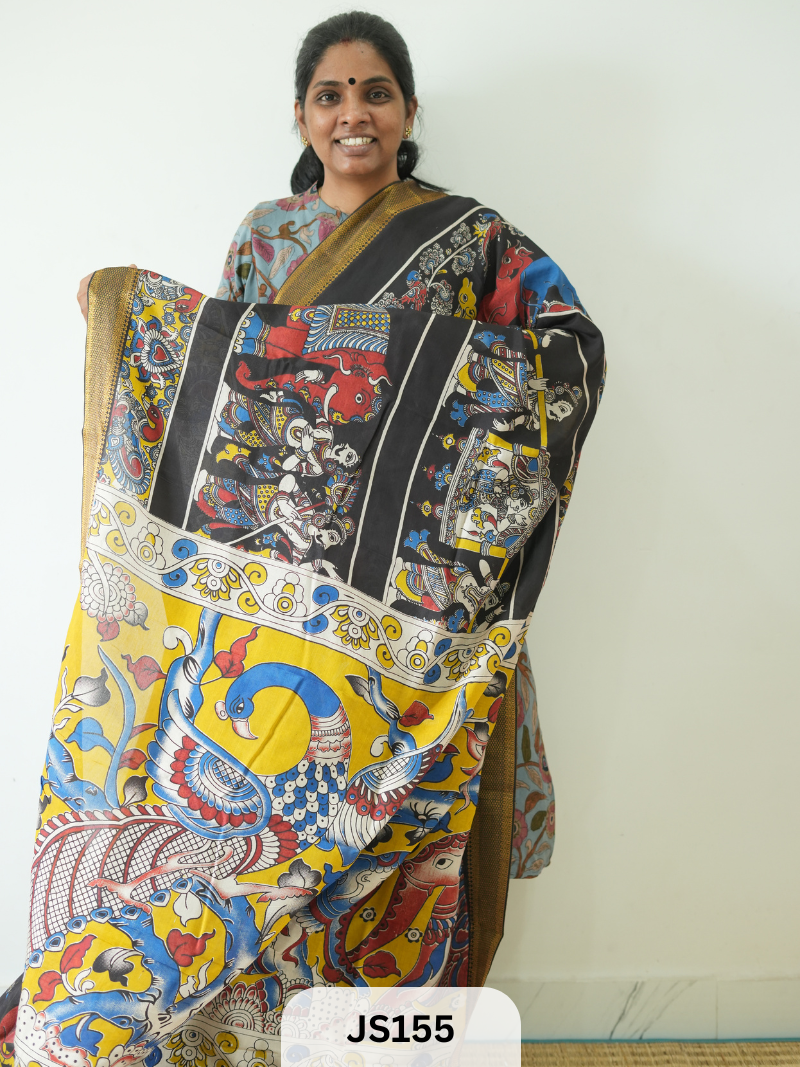 PURE CHENNURI SILK WITH MANGALAGIRI NIZAM BORDER