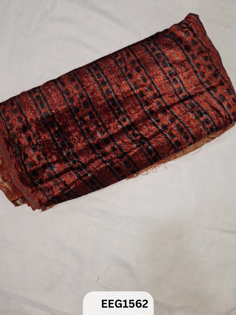 VELVET AJRAKH PRINT FABRIC-1MTR