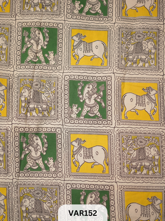 KALAMKARI HANDBLOCK PRINT- FABRIC -1mtr
