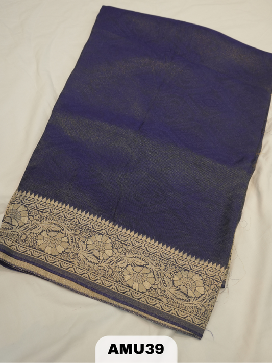 TISSUE SILK SAREE WITH BORDER