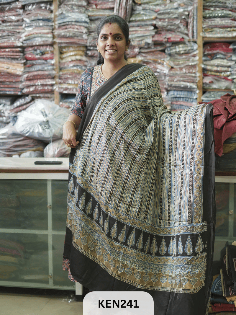 MODAL AJRAKH SCREEN PRINT DUPPATA