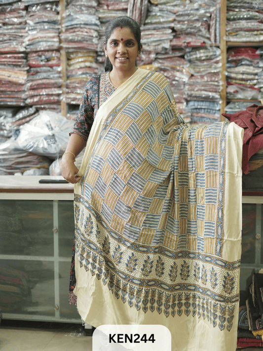 MODAL AJRAKH SCREEN PRINT DUPPATA