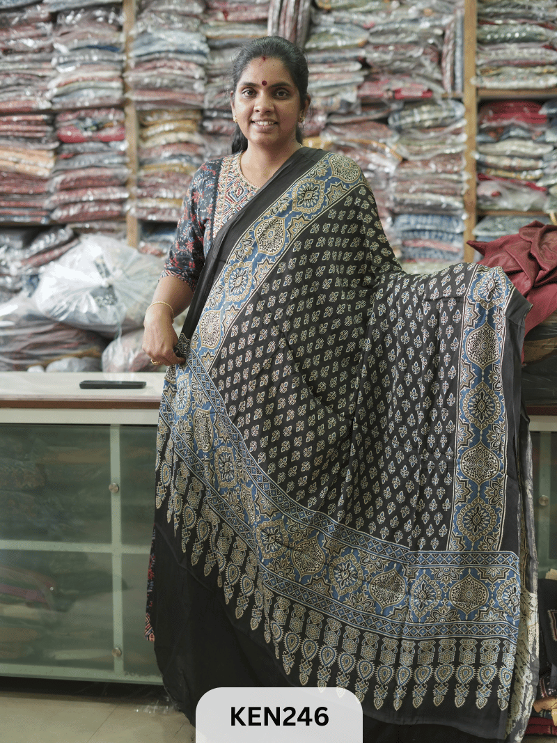 MODAL AJRAKH SCREEN PRINT DUPPATA