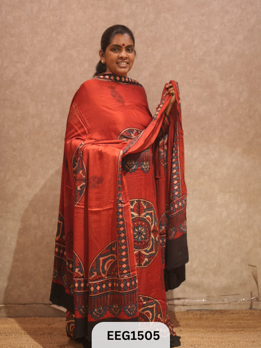 AJRAKH MODAL 2  PCS-UNSTITCHED