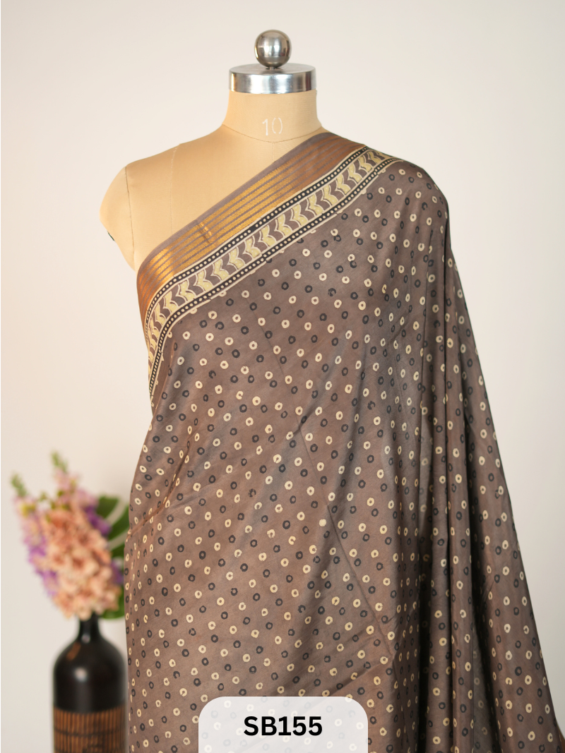 CHENNURI SILK WITH KANCHI BORDER