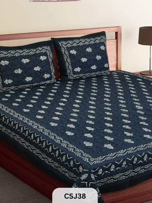 Indigo BED SHEETS-90*108