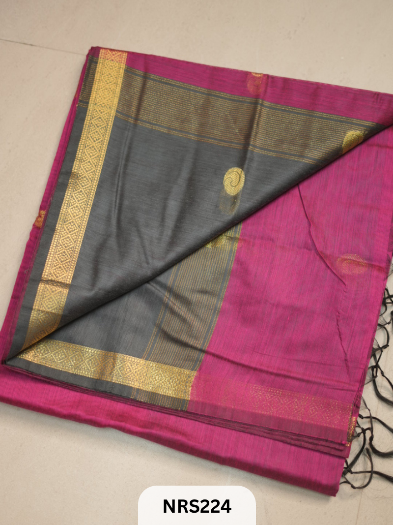 CHANDERI INSPIRED MAHESWARI SAREE
