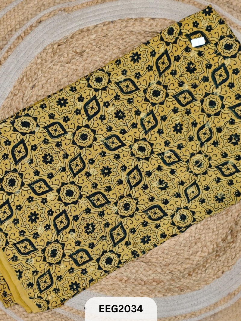 DOLA SILK AJRAKH FABRIC-1MTR