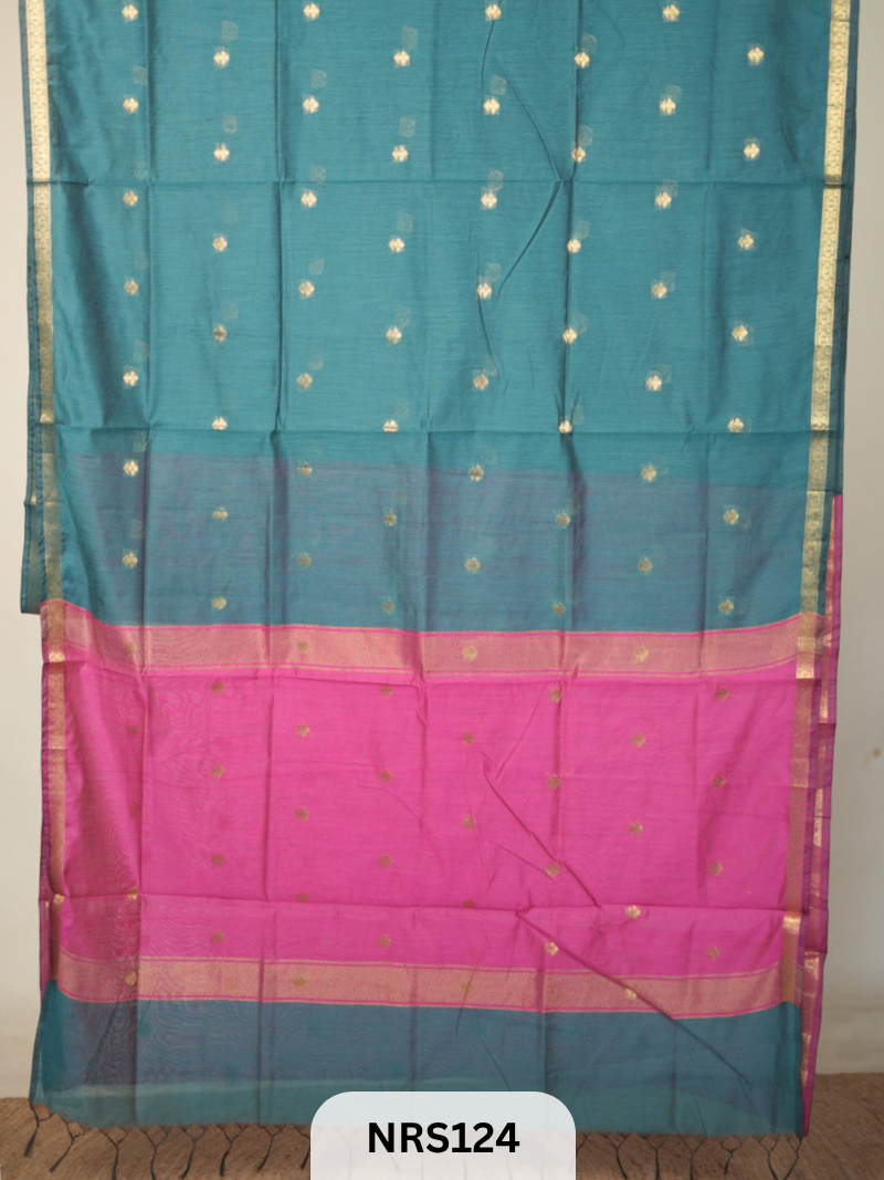 CHANDERI INSPIRED MAHESWARI SAREE