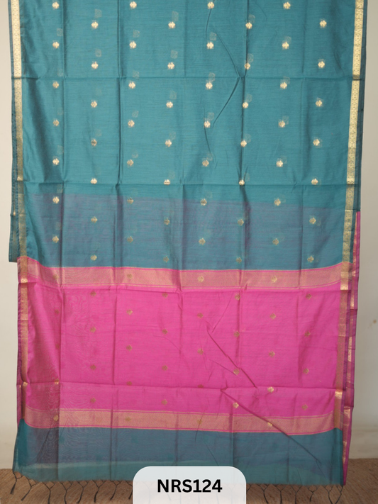 CHANDERI INSPIRED MAHESWARI SAREE