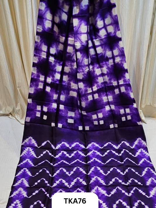 Pure Bishnupuri Silk - Shibori work saree