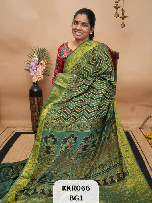 DOLA SILK - AJRAKH HANDBLOCK PRINT