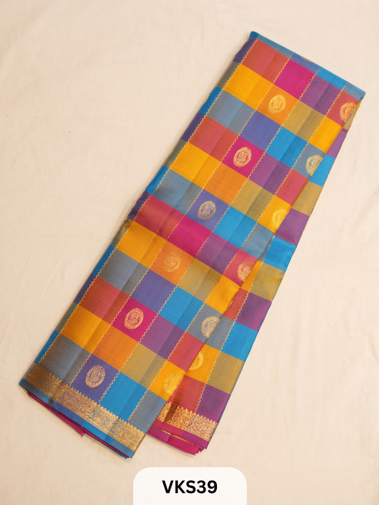 KANCHIPURAM KATTAM SAREE