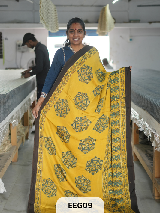 AJRAKH MODAL SAREE