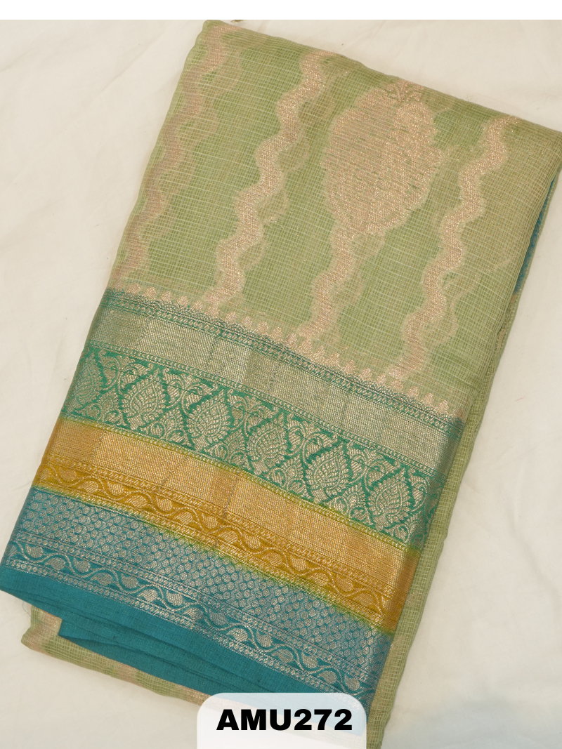 BANARAS RUSSIAN SILK SAREE WITH PRINTED