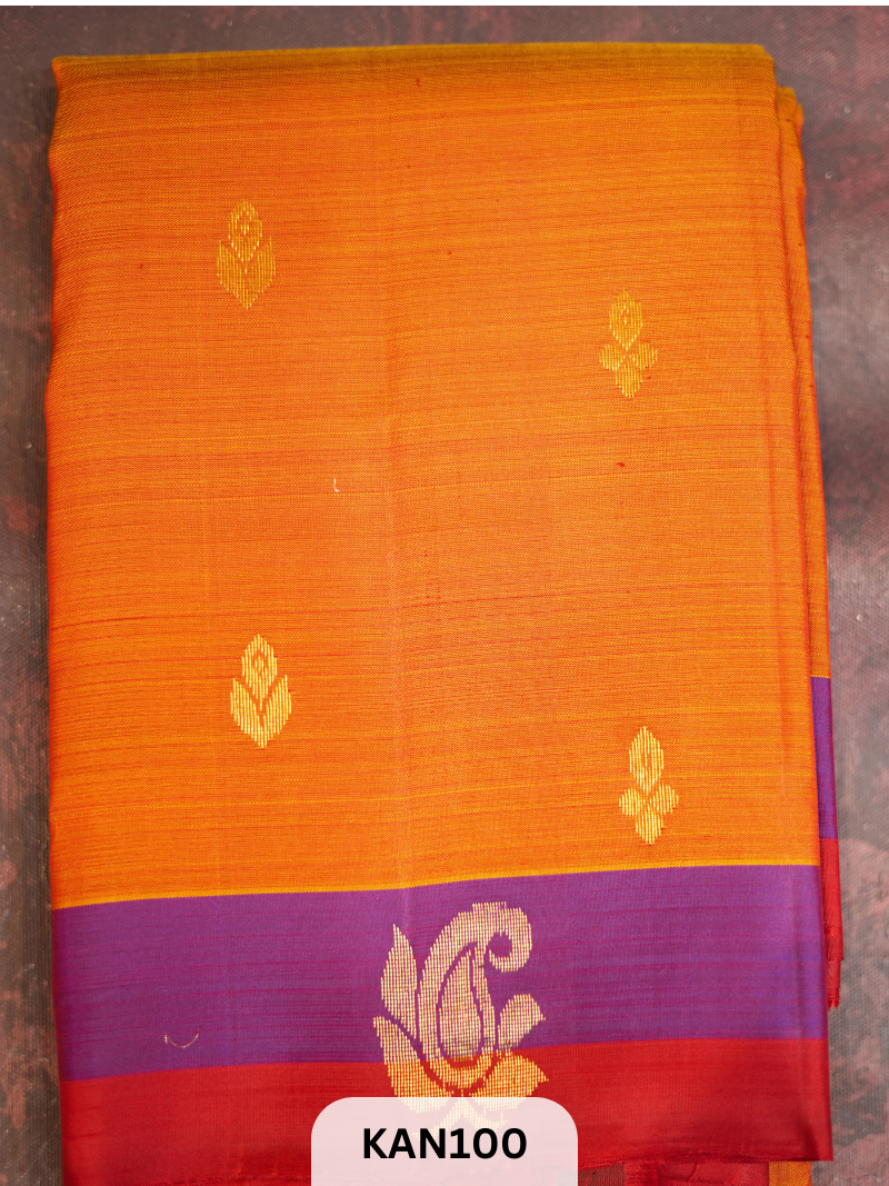 KANCHIPURAM BUTTA BORDER SAREE