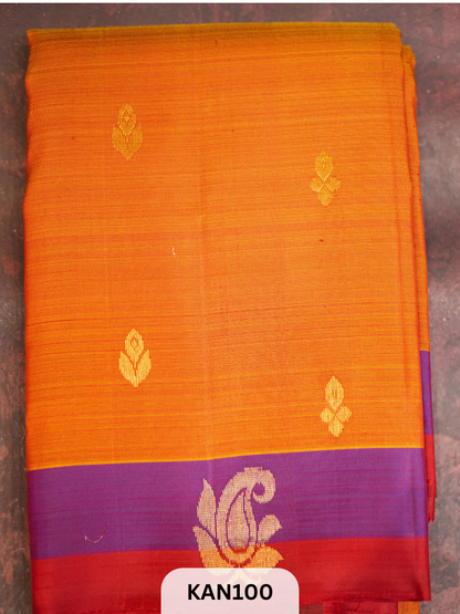 KANCHIPURAM BUTTA BORDER SAREE