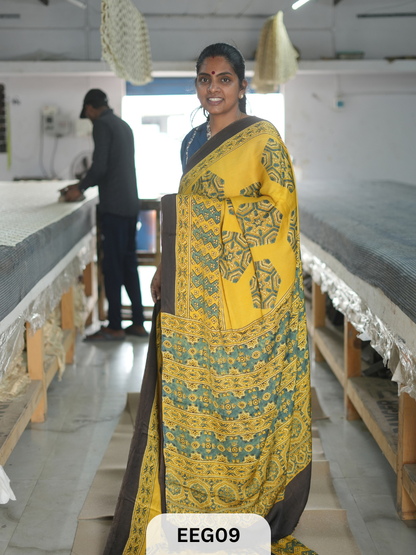 AJRAKH MODAL SAREE