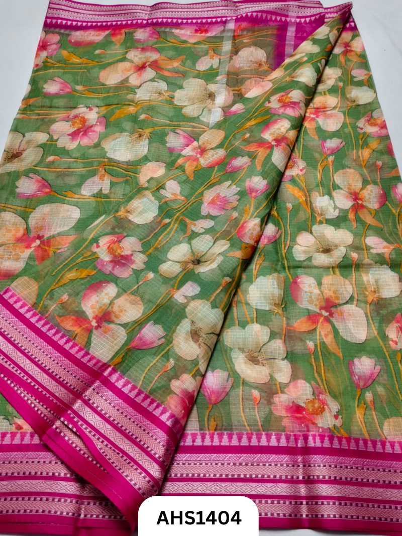 Pure Kota Cotton Digital Print Saree