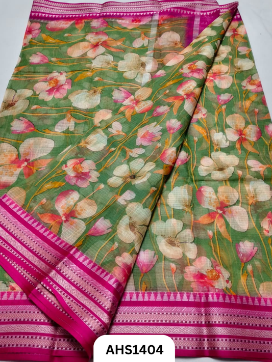 Pure Kota Cotton Digital Print Saree