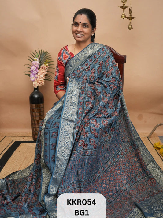 DOLA SILK - AJRAKH HANDBLOCK PRINT