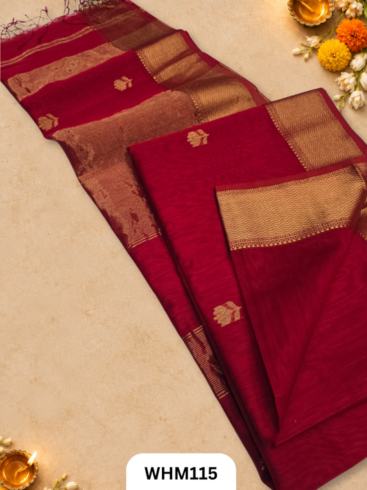 Maheshwari handloom Lotus butta sarees