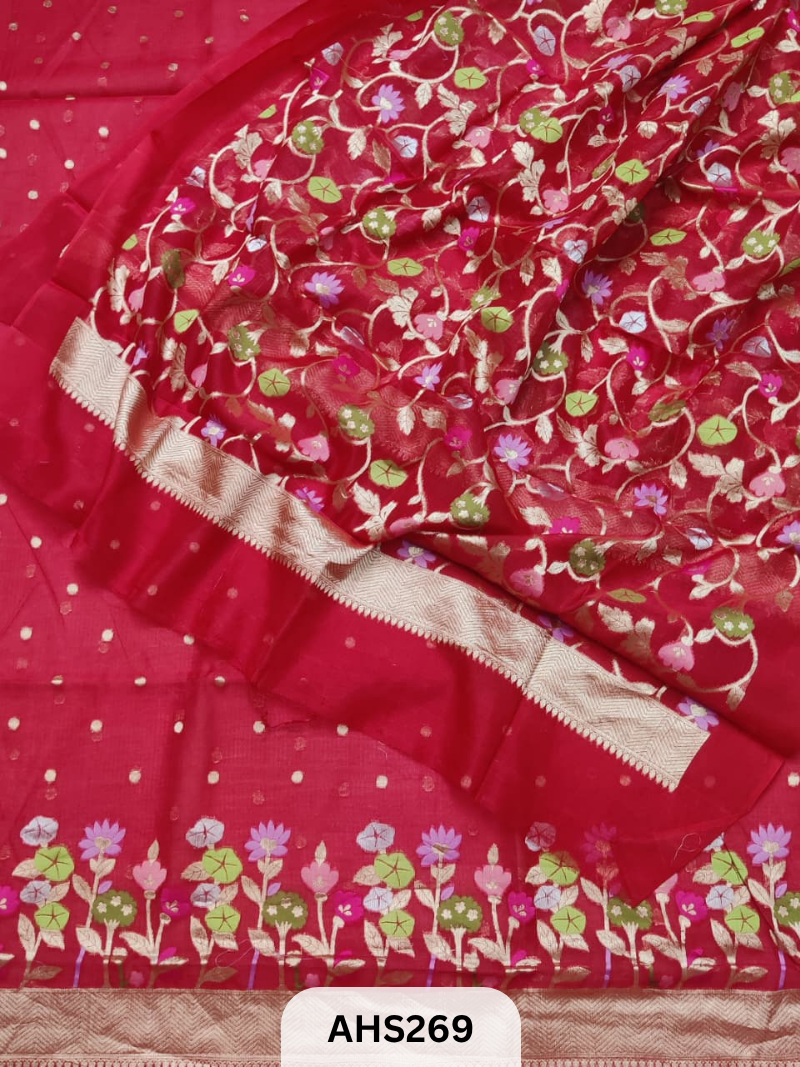 PURE SILK KOTA WEAVING TWO PIECE DRESS MATERIAL
