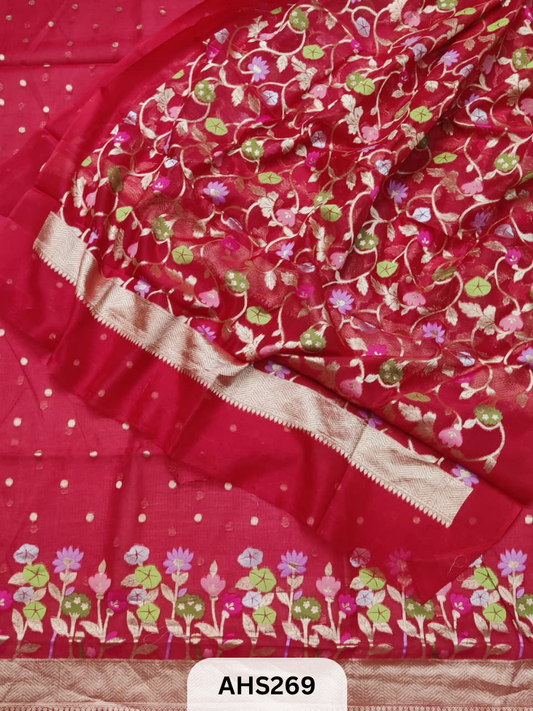 PURE SILK KOTA WEAVING TWO PIECE DRESS MATERIAL