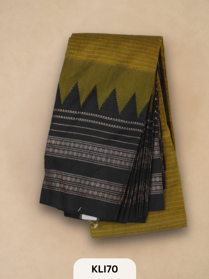 ILKAL TOPI BORDER HANDLOOM SAREE