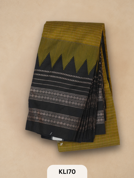 ILKAL TOPI BORDER HANDLOOM SAREE