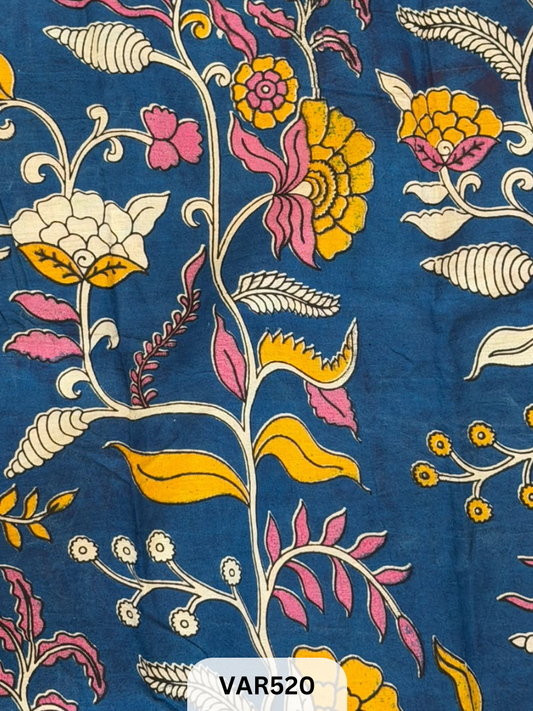 Kalamkari Hand printed - Fabric -1.5mtr