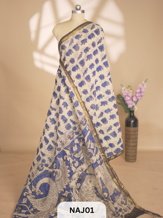 PREMIUM PURE KOTA KALAMKARI SAREE