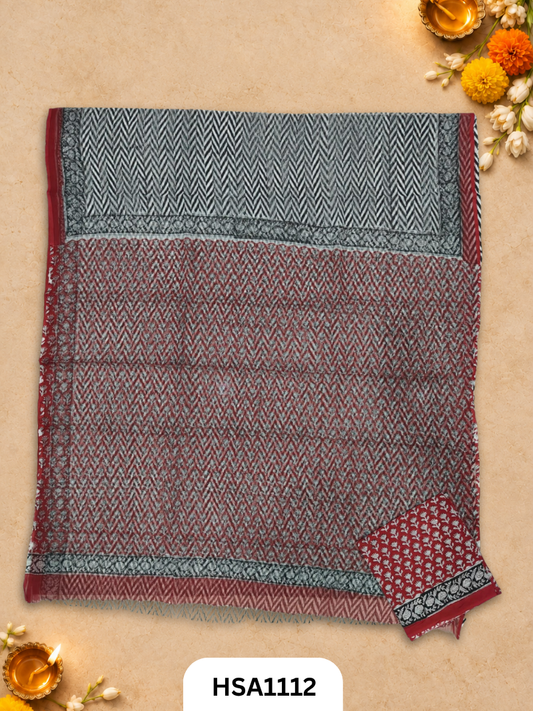 Hand Block Printed Traditional Designs & Multi Colour Combinations Kota Doria Sarees