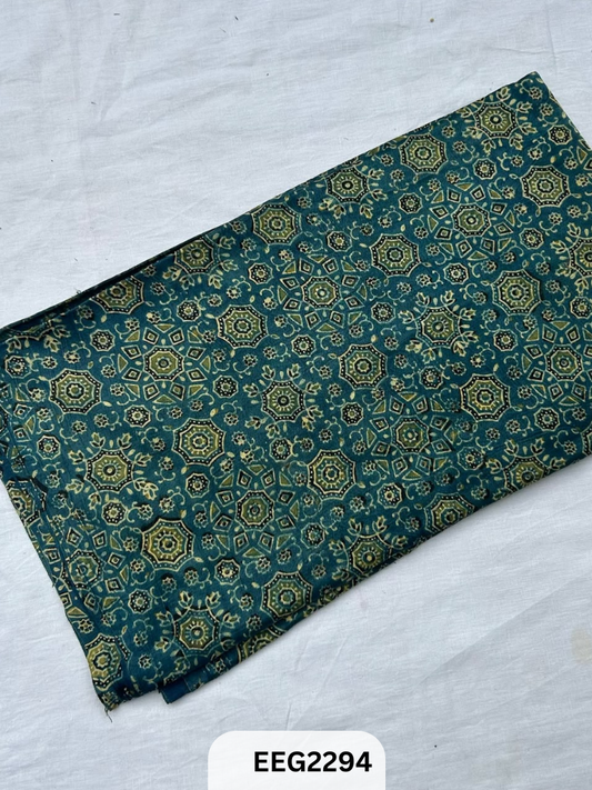 MASHRU AJRAKH FABRIC  PRINT-1 MTR
