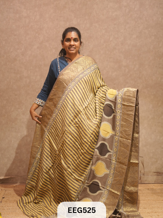 AJRAKH DOLA SILK SAREE