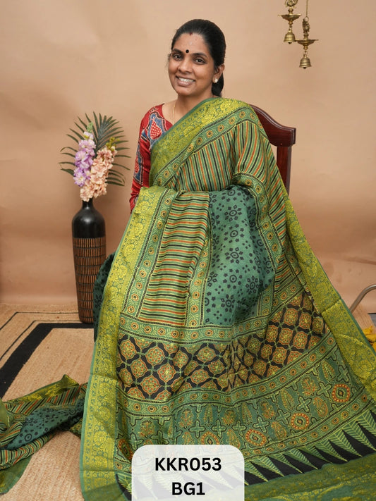 DOLA SILK - AJRAKH HANDBLOCK PRINT