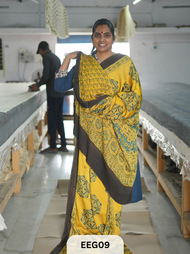 AJRAKH MODAL SAREE