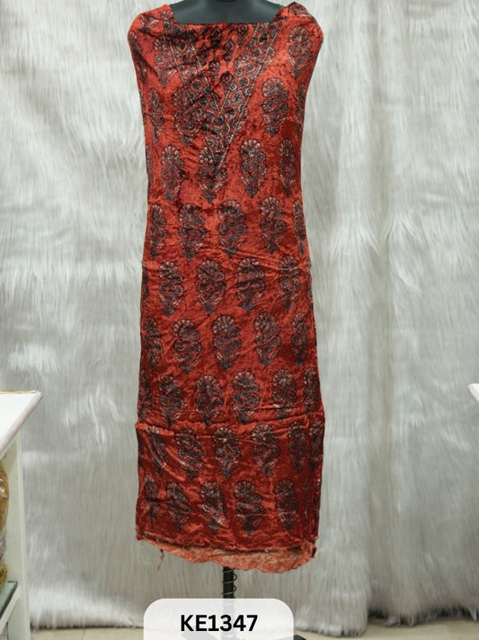 VELVET AJRAKH HANDBLOCKPRINT - 2.5MTR TOP