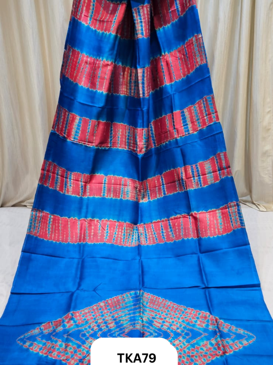 Pure Bishnupuri Silk - Shibori work saree