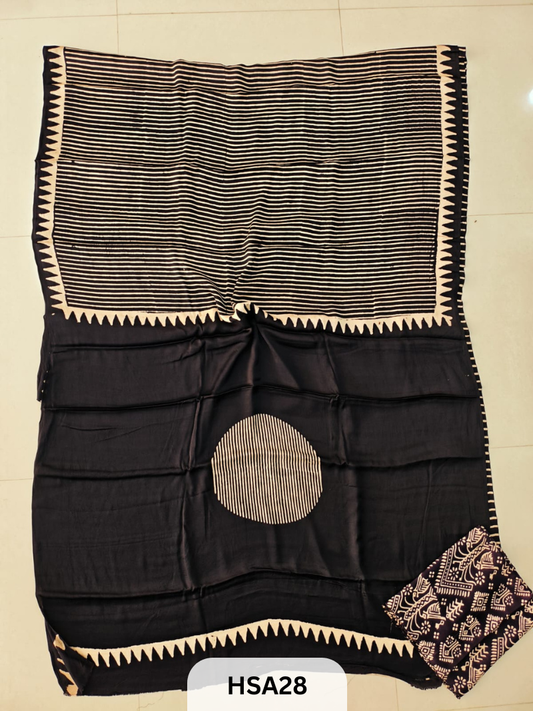 VANASPATI - VEGETABLE HANDBLOCK MODAL SAREE