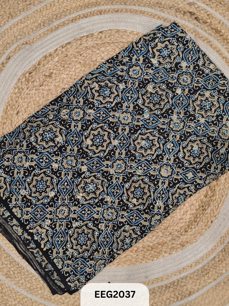 DOLA SILK AJRAKH FABRIC-1MTR