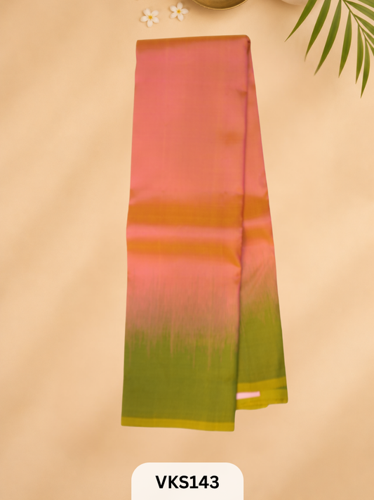 PURE KANCHIPURAM SOFT SILK TOPMATERIAL 2.4MTRS + 30CM