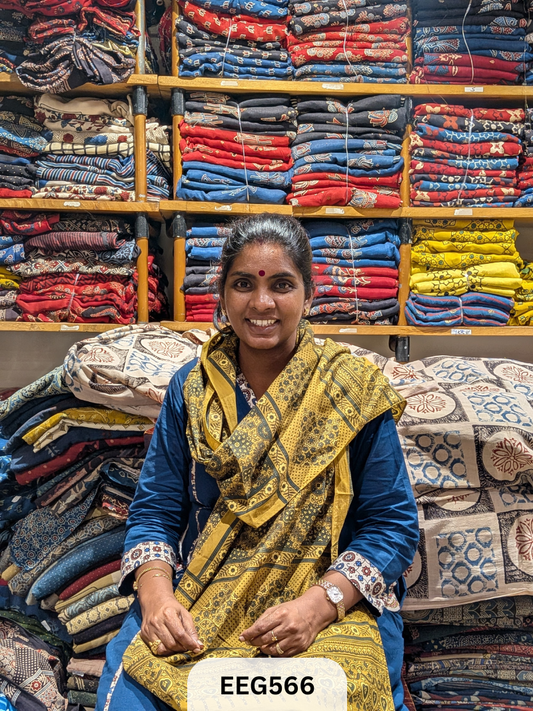 AJRAKH COTTON STOLE