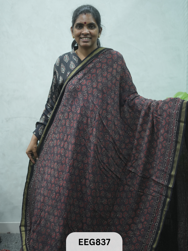 KOTA DORIA AJRAKH SAREE