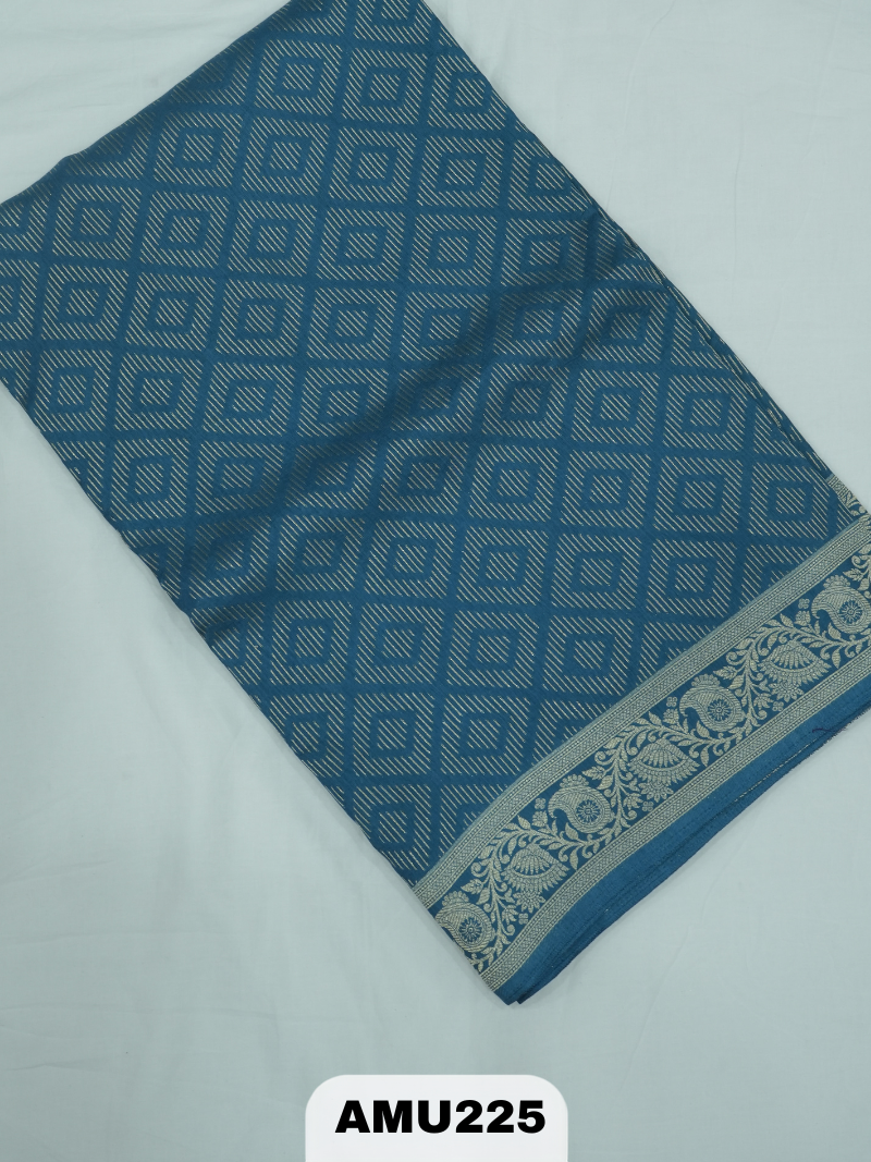 BANARAS RUSSIAN SILK SAREE WITH PRINTED