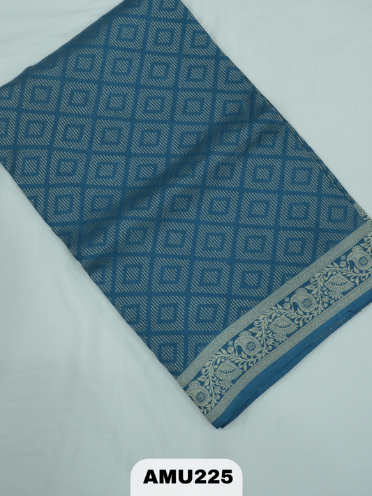 BANARAS RUSSIAN SILK SAREE WITH PRINTED