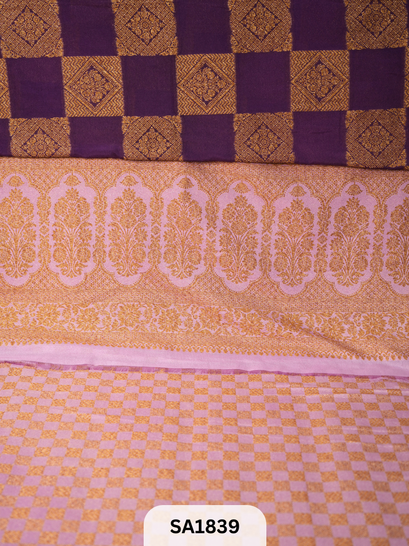 BANARASI MYSORE KHADI GEORGETTE SAREE