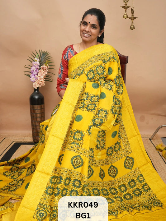DOLA SILK - AJRAKH HANDBLOCK PRINT