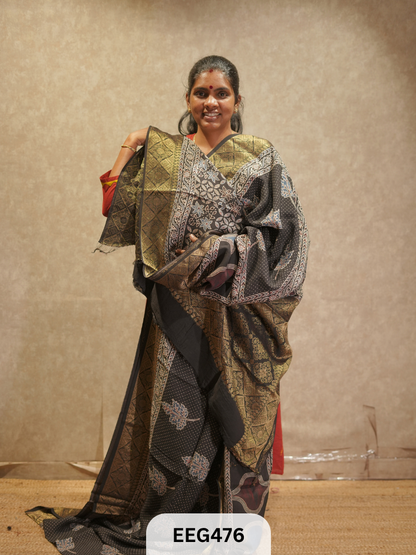 AJRAKH DOLA SILK SAREE