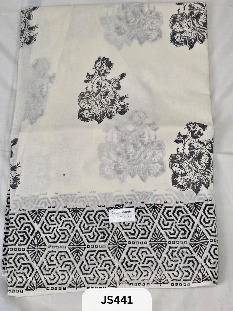 Premium Soft Mul Cotton-Handblock Sarees